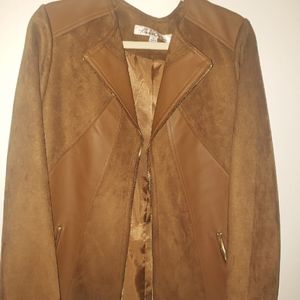 Kenneth Cole Suede Faux Leather Jacket - M